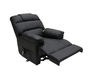 Fauteuil relax &eacute;lectrique releveur noir PHOEBE