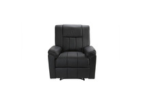Fauteuil relax noir manuel Joey