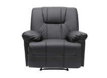Fauteuil relax noir manuel Ross