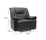 Fauteuil relax noir manuel Ross