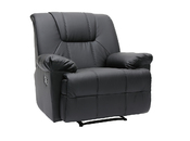 Fauteuil relax noir manuel Ross