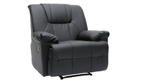 Fauteuil relax noir manuel Ross