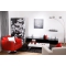 Fauteuil rouge pivotant contemporain Boston