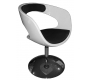 Fauteuil / si&egrave;ge blanc et noir GROOVY  image 1