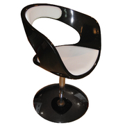 Fauteuil / si&egrave;ge noir et blanc GROOVY  image pub1