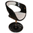 Fauteuil / si&egrave;ge noir et blanc GROOVY  image pub1