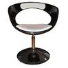 Fauteuil / si&egrave;ge noir et blanc GROOVY  image pub1