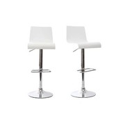 Gruppo di 2 sgabelli da bar NEWSURF Bianco image pub1