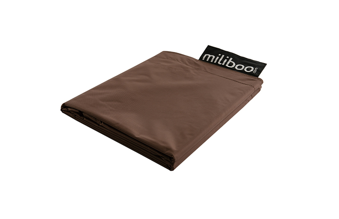 Housse de pouf g&eacute;ant marron BIG MILIBAG