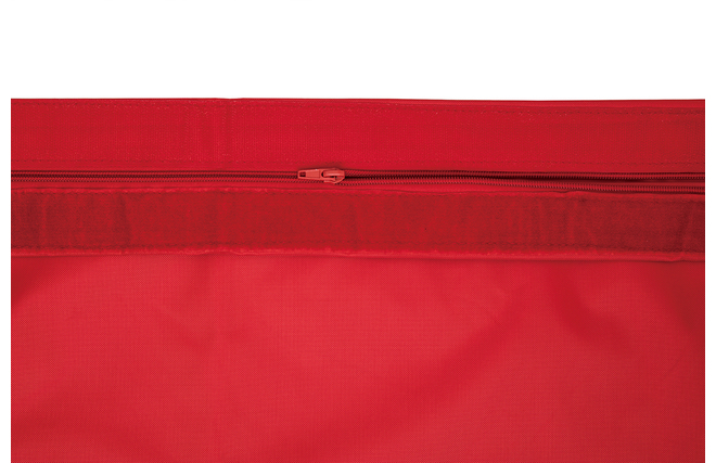 Housse de pouf g&eacute;ant rouge BIG MILIBAG