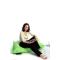 Housse de pouf vert anis SMALL MILIBAG