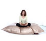 Housse pouf g&eacute;ant matelass&eacute; or BIG MILBAG TREND 