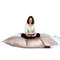 Housse pouf g&eacute;ant matelass&eacute; or BIG MILBAG TREND 