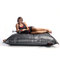 Housse pouf matelass&eacute; argent&eacute; BIG MILIBAG TREND 