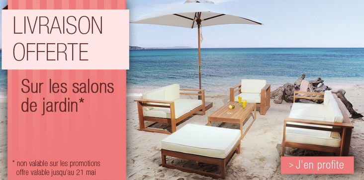 Livraison offerte : Sur les salons de jardin