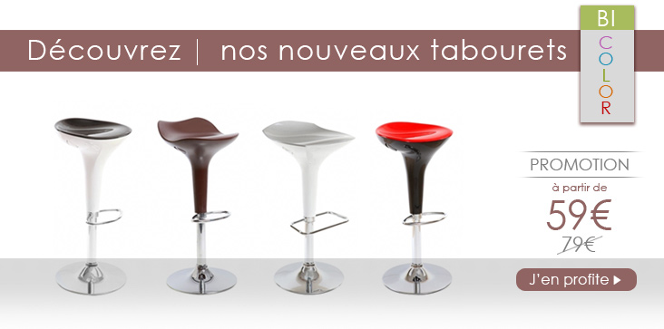 collection tabouret bicolor
