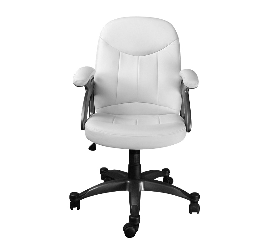 Fauteuil / chaise de bureau blanc design Enzo