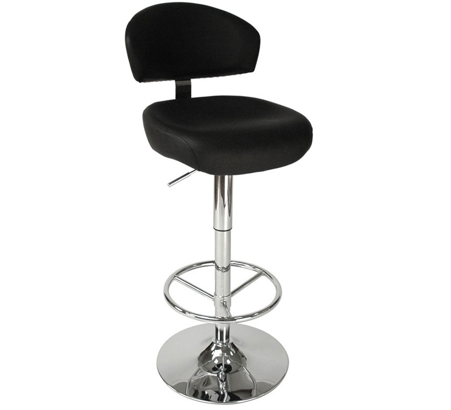 Tabouret de bar / cuisine noir contemporain NEPTUN