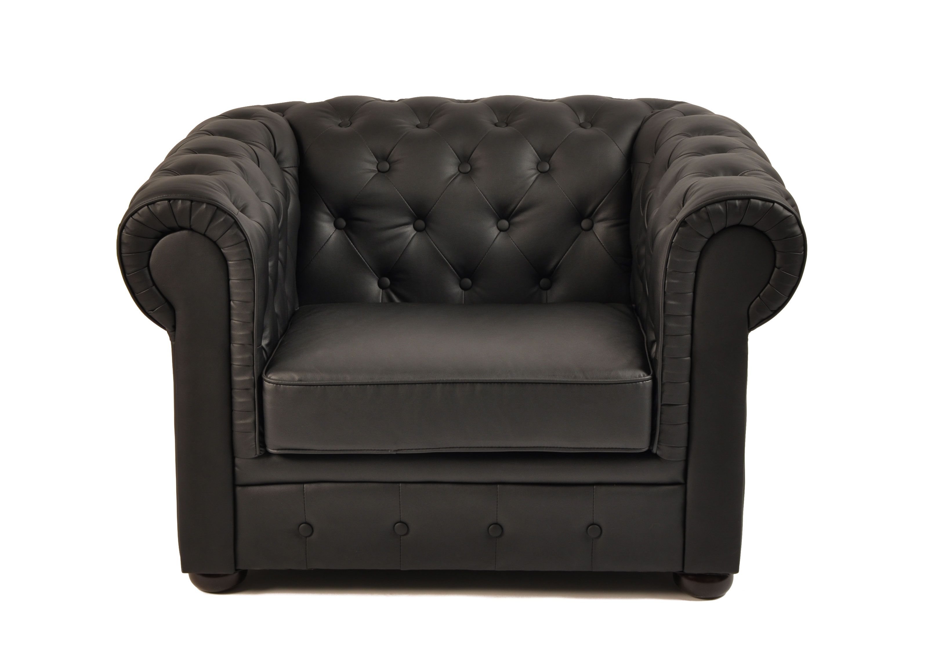 Fauteuil Chesterfield noir design