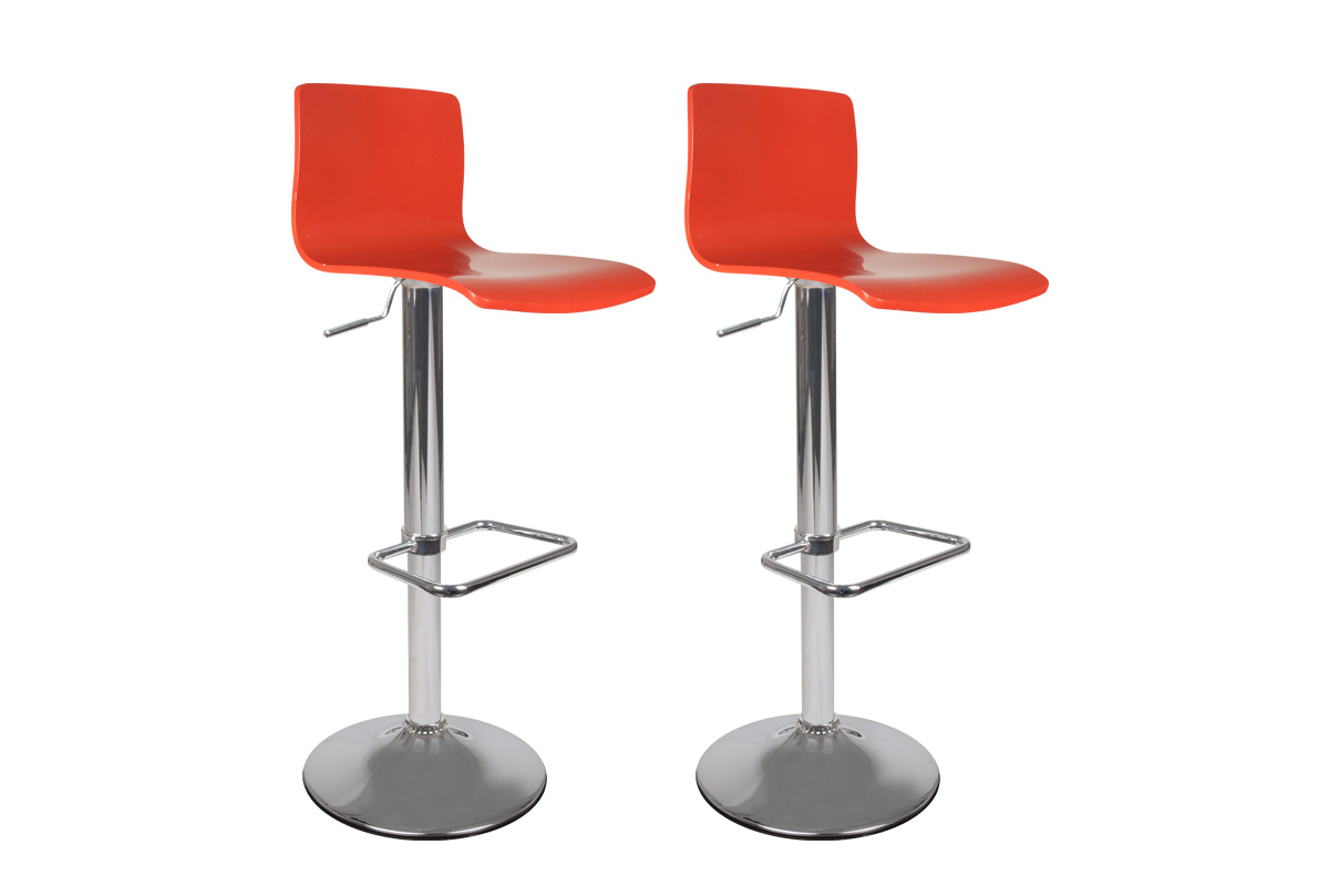Tabouret de bar / cuisine rouge moderne NEWSURF (l Tabouret de bar / cuisine rouge moderne NEWSURF (l