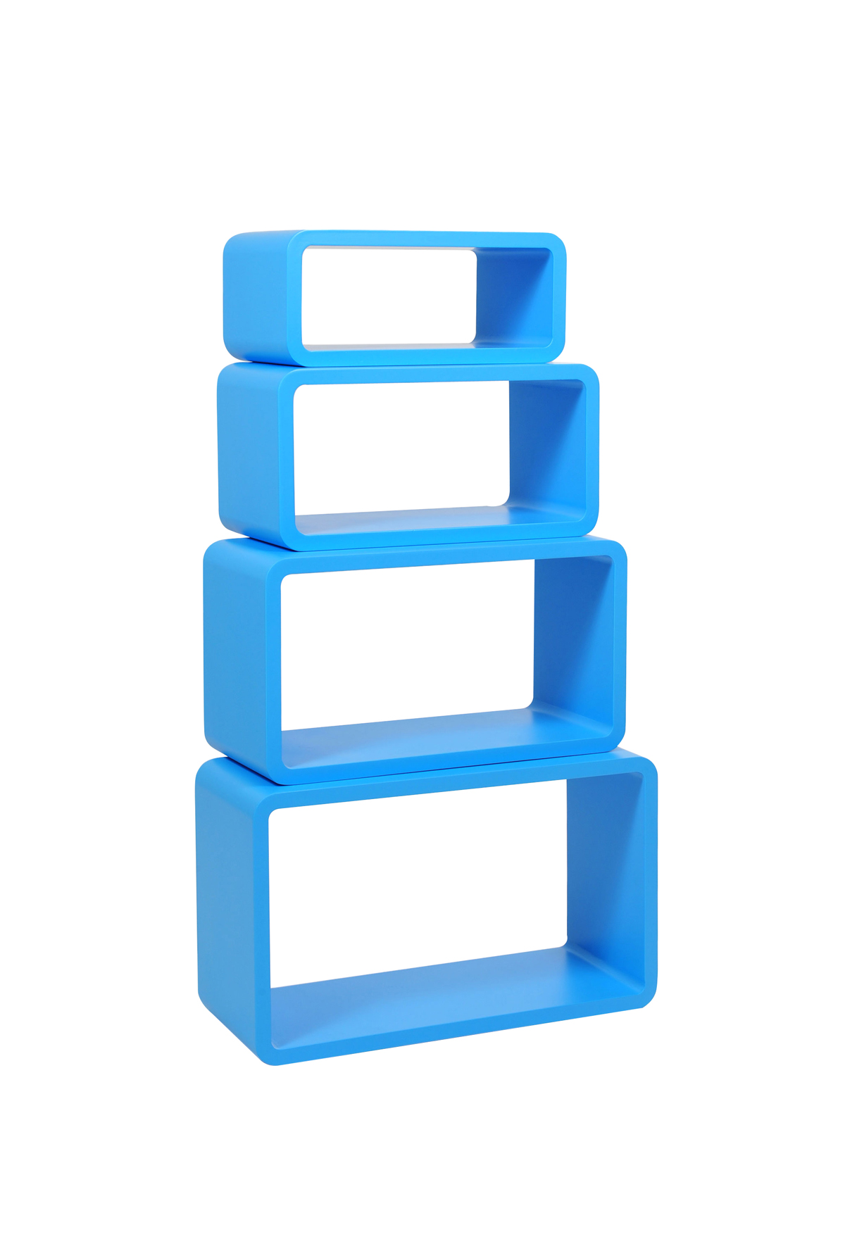 Etagre Pop bleu rectangle (lot de 4)