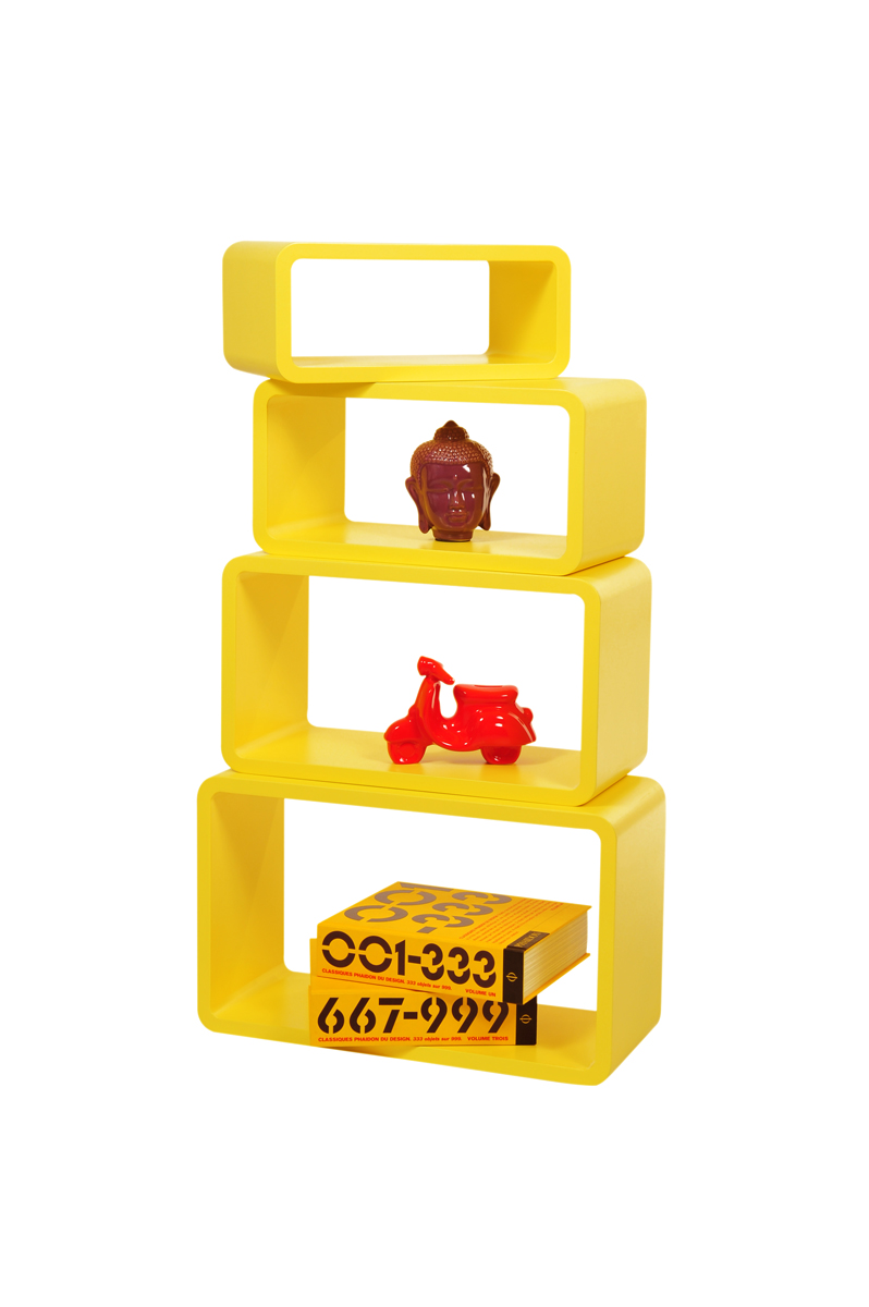 Etagre Pop jaune rectangle (lot de 4)