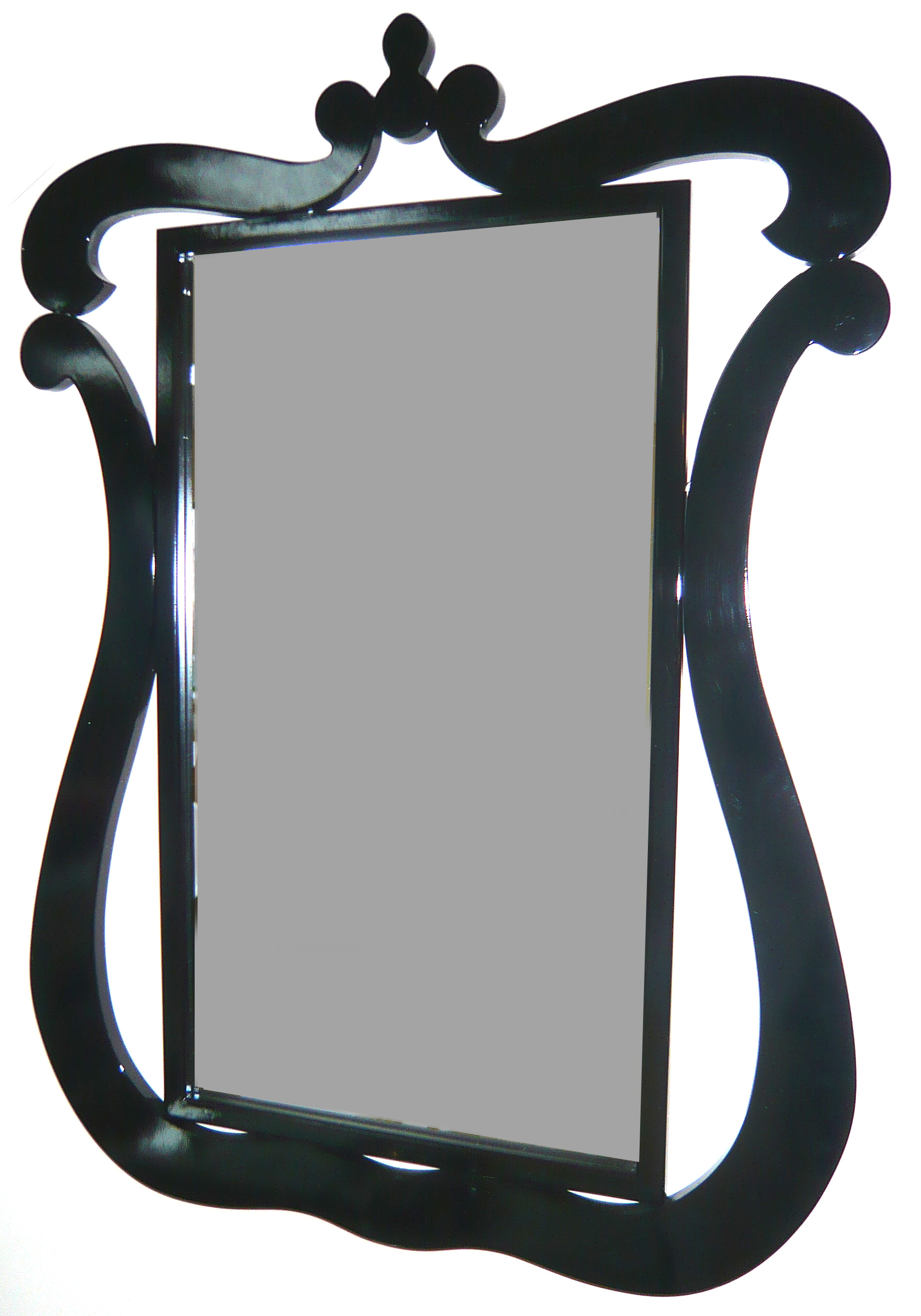 Miroir mural baroque noir Louisa