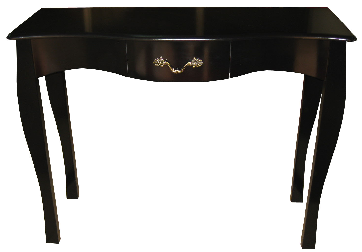 Console baroque noire 1 tiroir Louisa