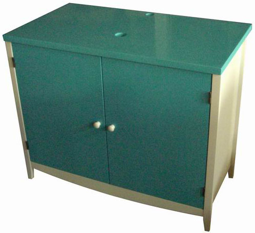 Meuble de salle de bain sous vasque TROPIC - coloris bleu lagon