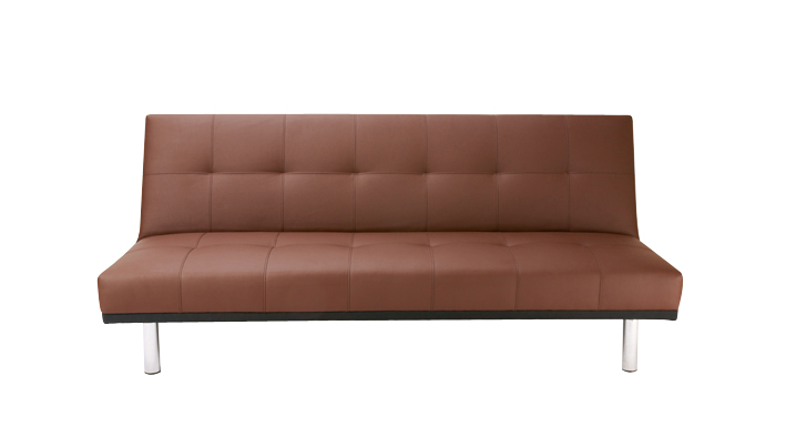 Canap convertible caf moderne 3 places polyurthane