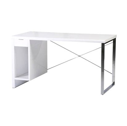 bureau de travail informatique william moderne blanc