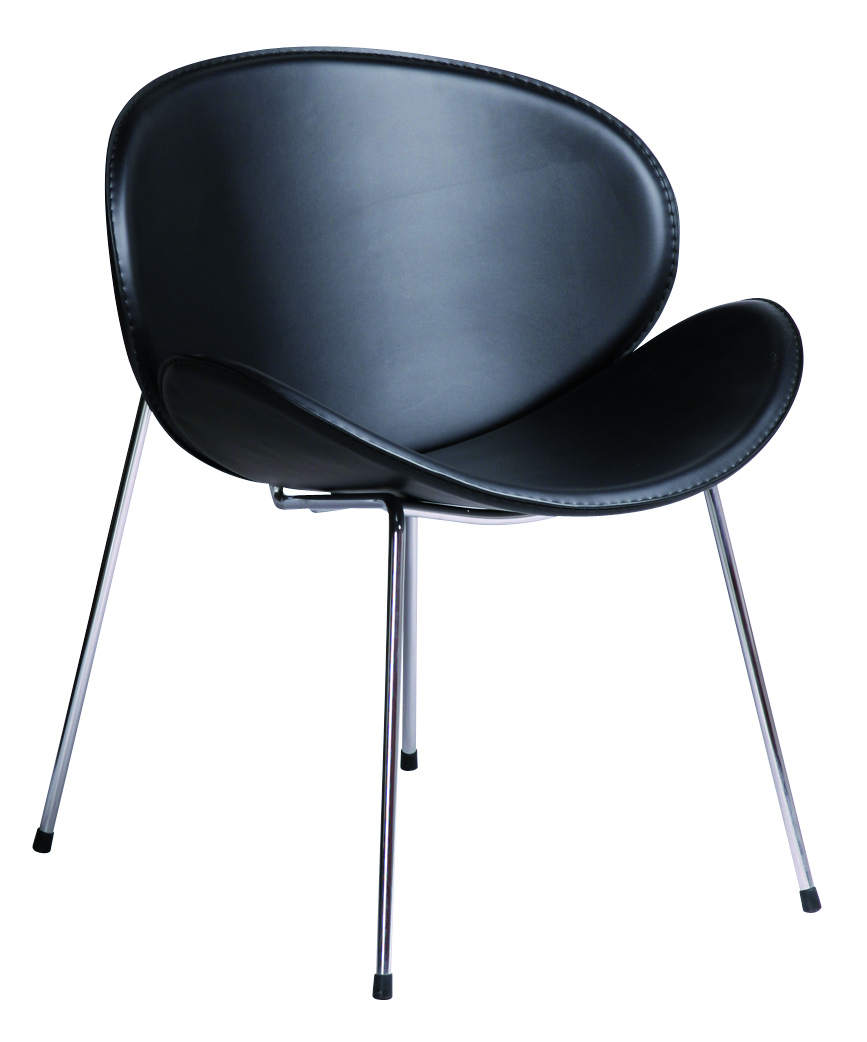 4 chaises de cuisine / salle manger LYNNA noires