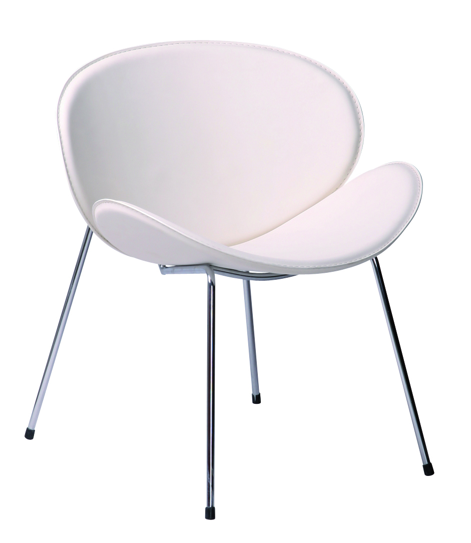 Lot de 4 chaises de cuisine / salle manger blanch