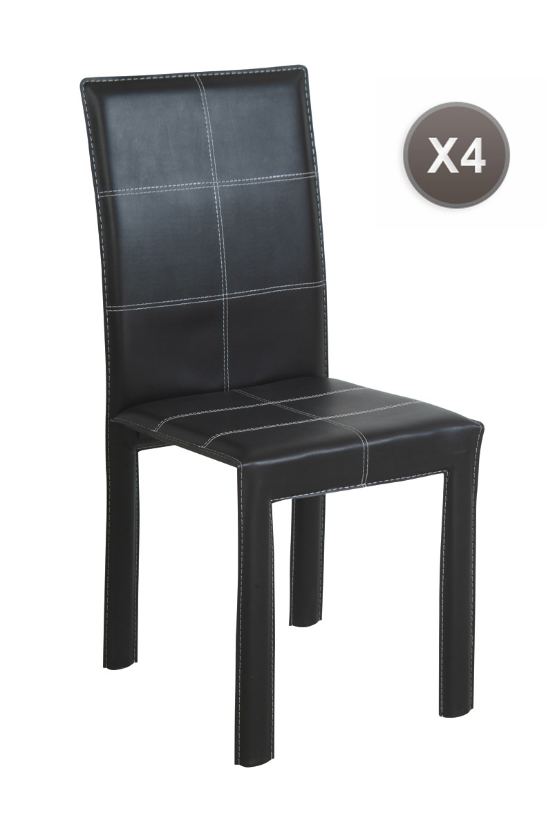 Lot de 4 chaises de salle manger / cuisine ABBY d