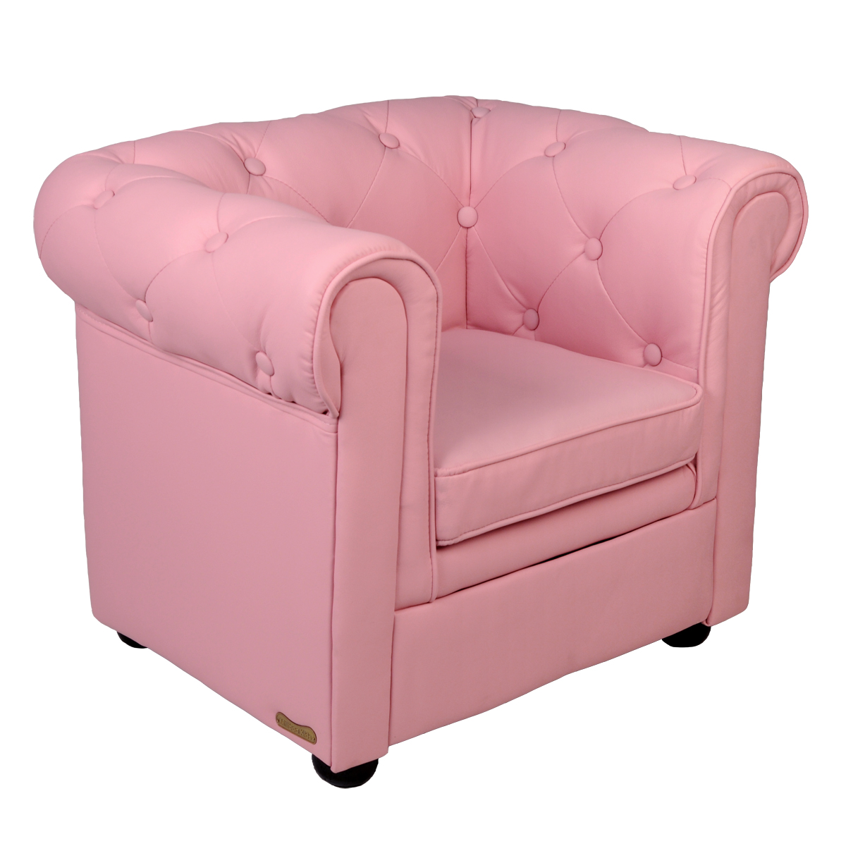 Fauteuil enfant rose tendre - BABY CHESTERFIELD