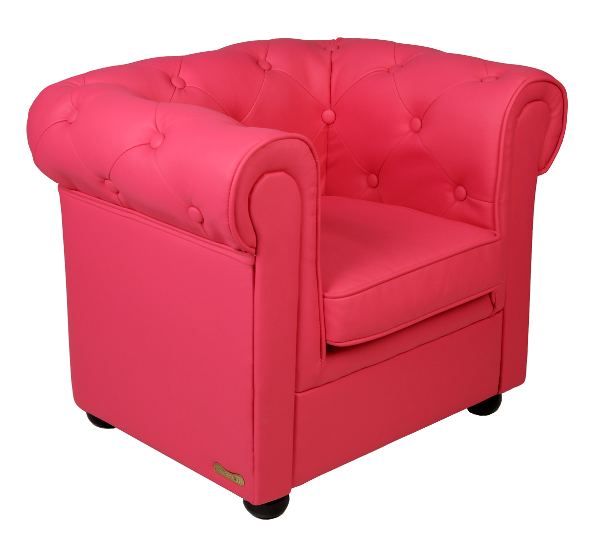 Fauteuil enfant framboise - BABY CHESTERFIELD