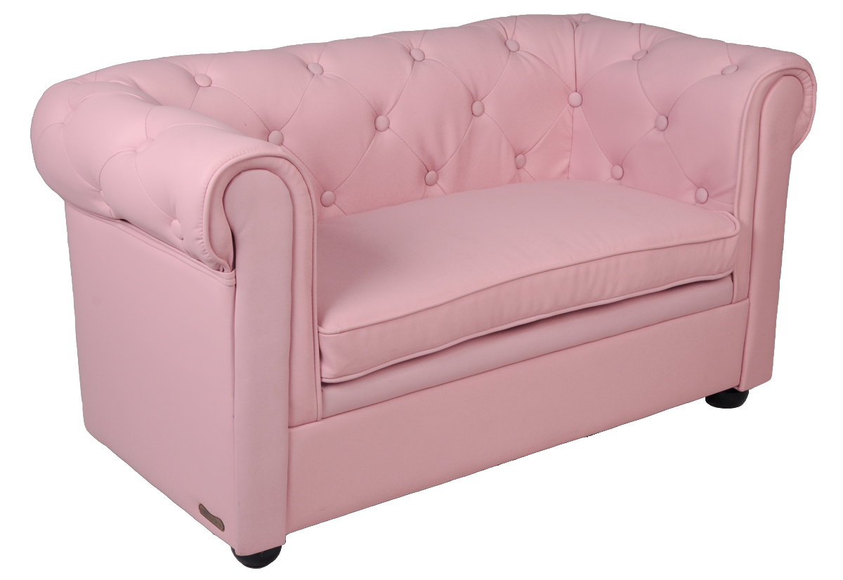 Canap enfant 2 places rose tendre - BABY CHESTER