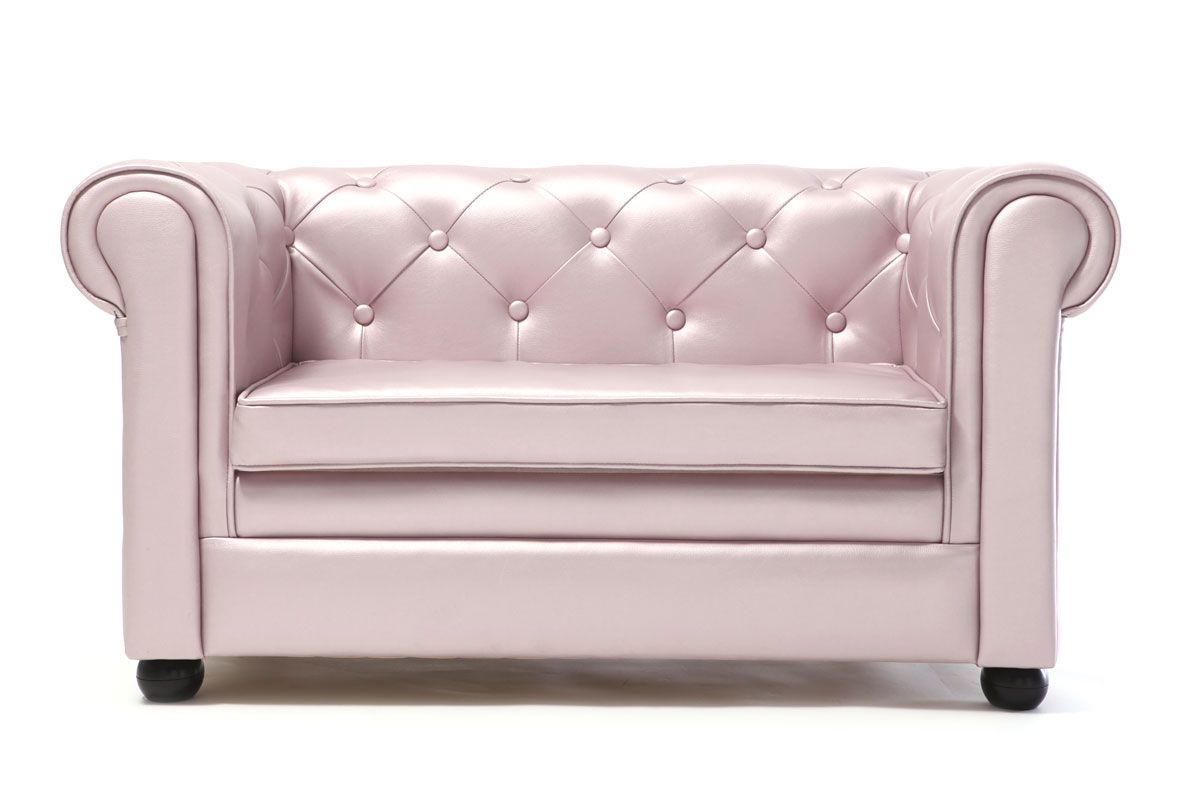 Canap enfant 2 places nacr - BABY CHESTERFIELD