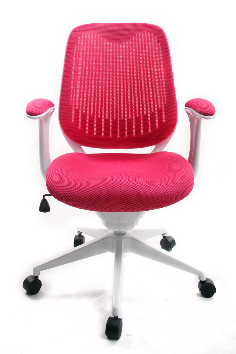 Fauteuil de bureau Tissu Maille Rose Leni V2 ( Cha