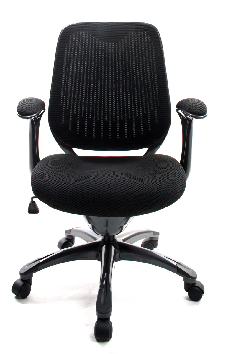 Fauteuil de bureau Tissu Maille Noir Leni V1 ( Cha