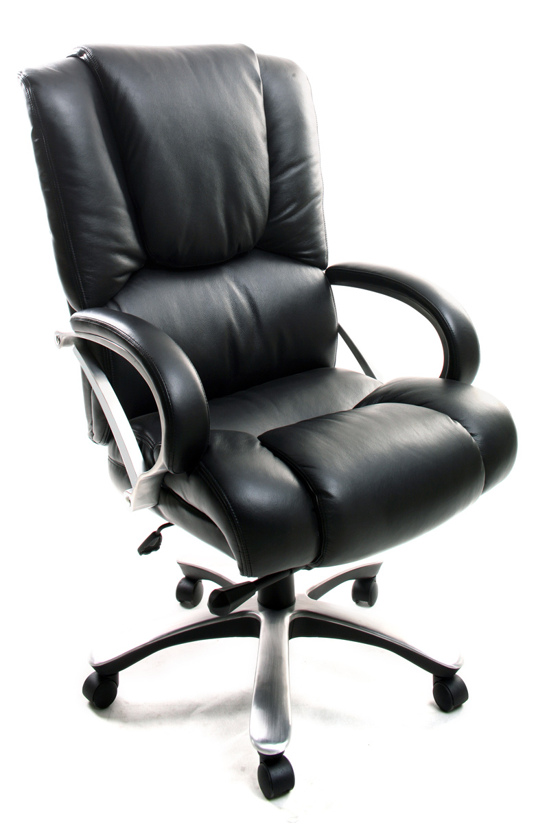 Fauteuil de Bureau Cuir noir Titus ( Chaise de bu