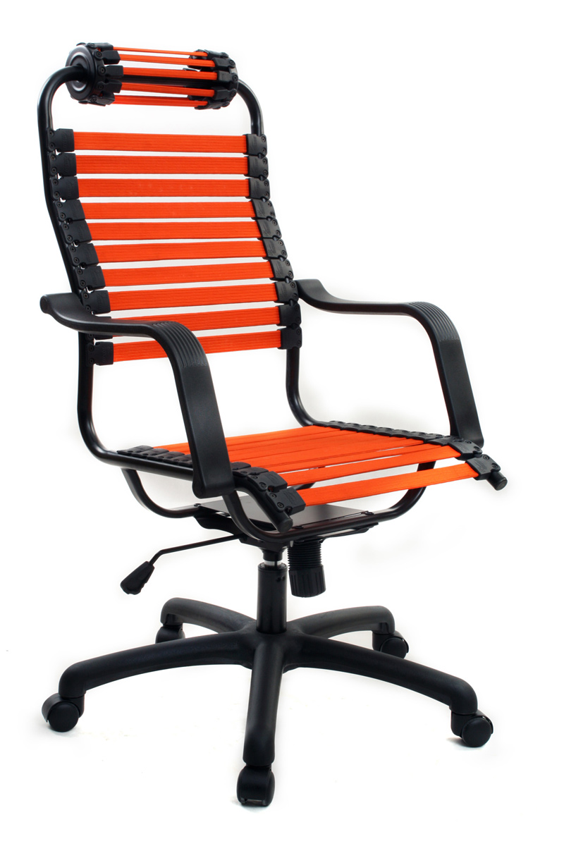 Fauteuil de bureau design Elastique Orange Stardus