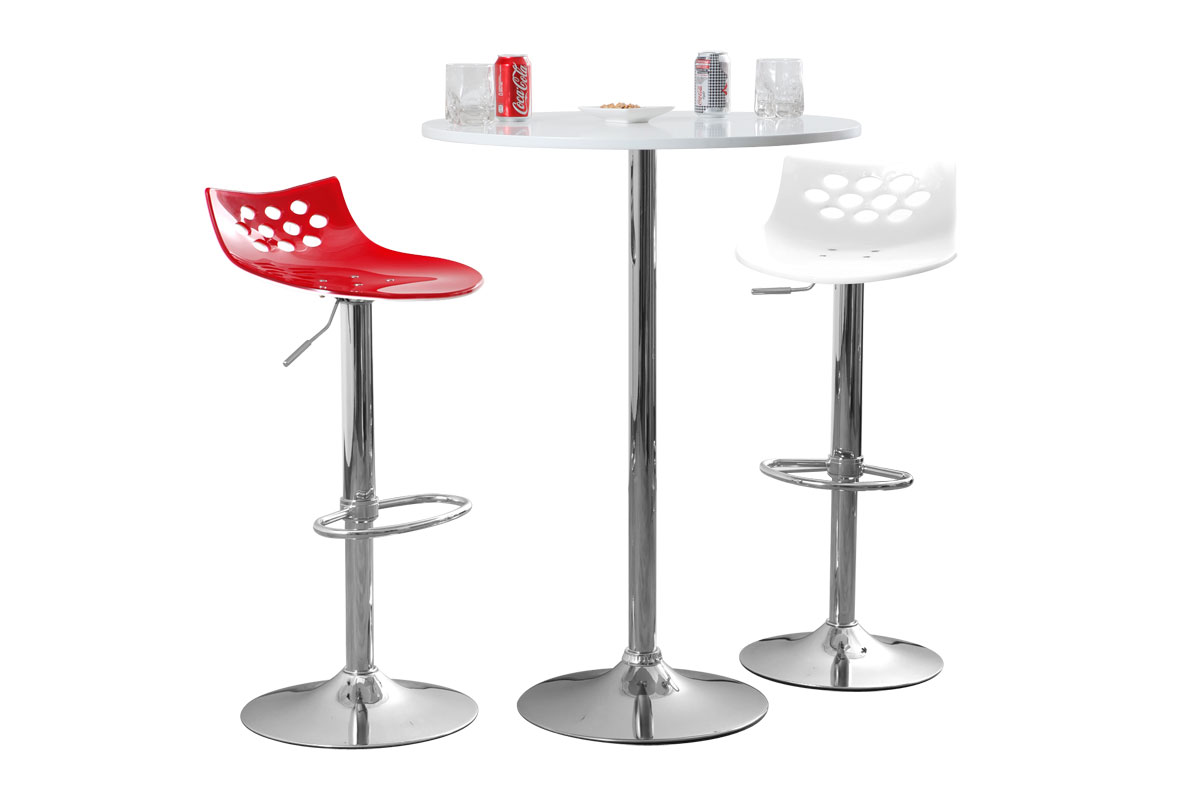 Tabouret de bar / cuisine moderne blanc MAGELLAN