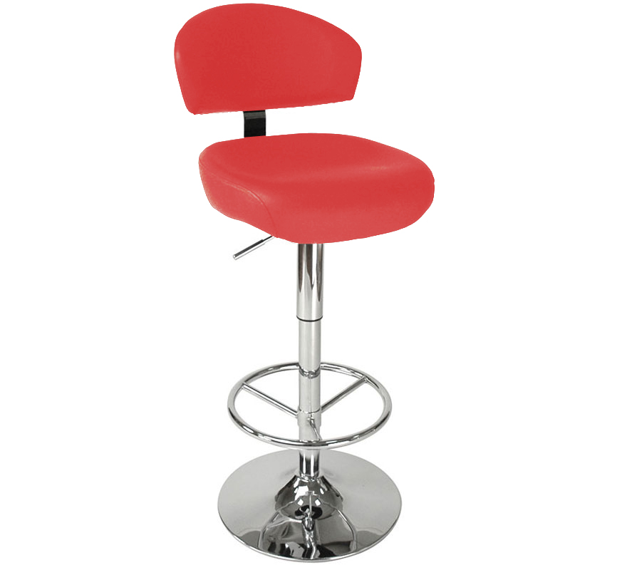 Tabouret de bar / cuisine blanc contemporain rouge