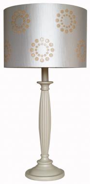 Lampe poser gris / beige FLORELLE