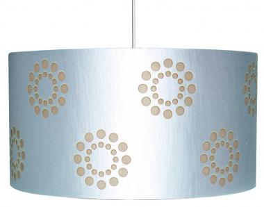 Suspension design argent et taupe FLORELLE