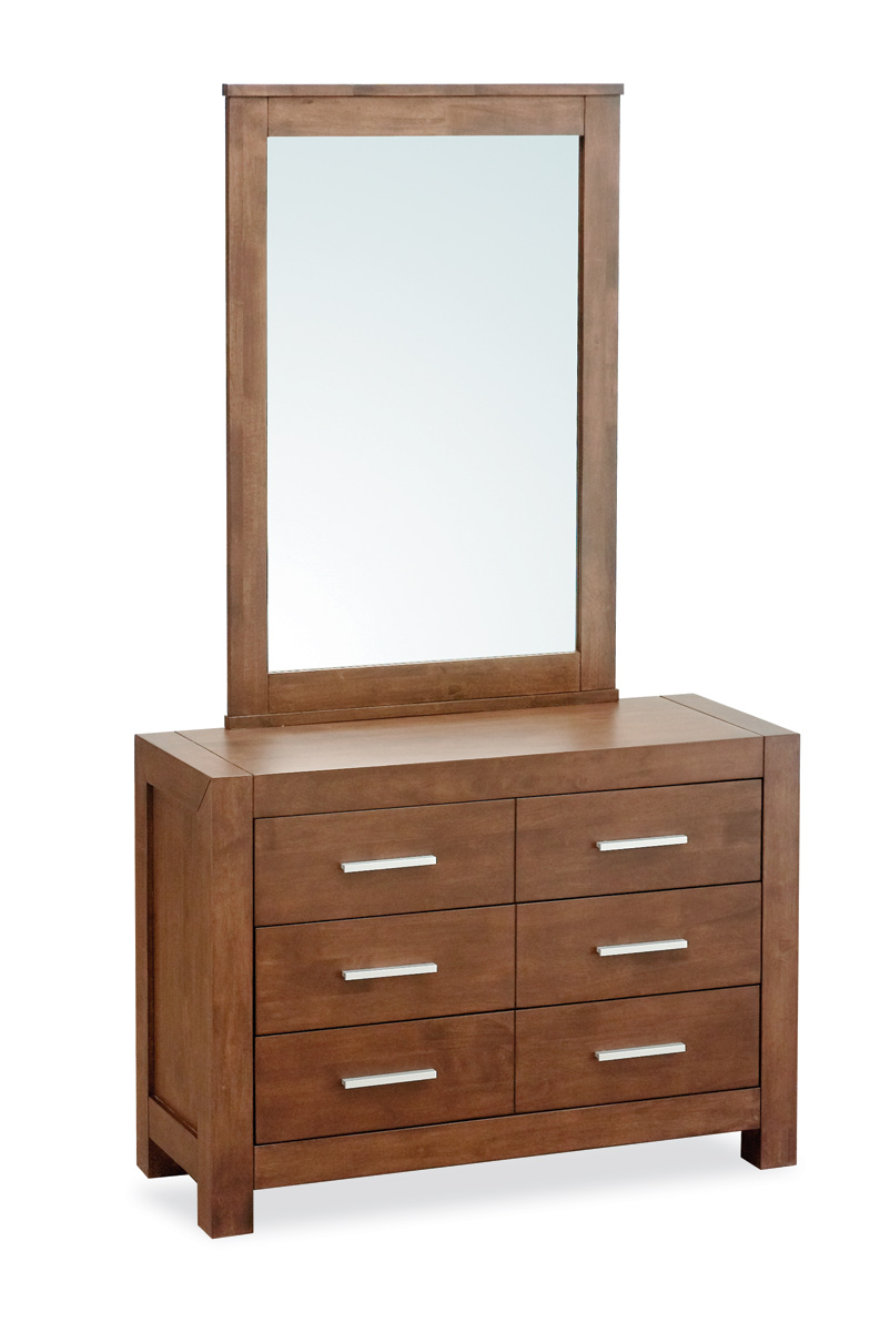 Commode 6 tiroirs chne chocolat CECILIA