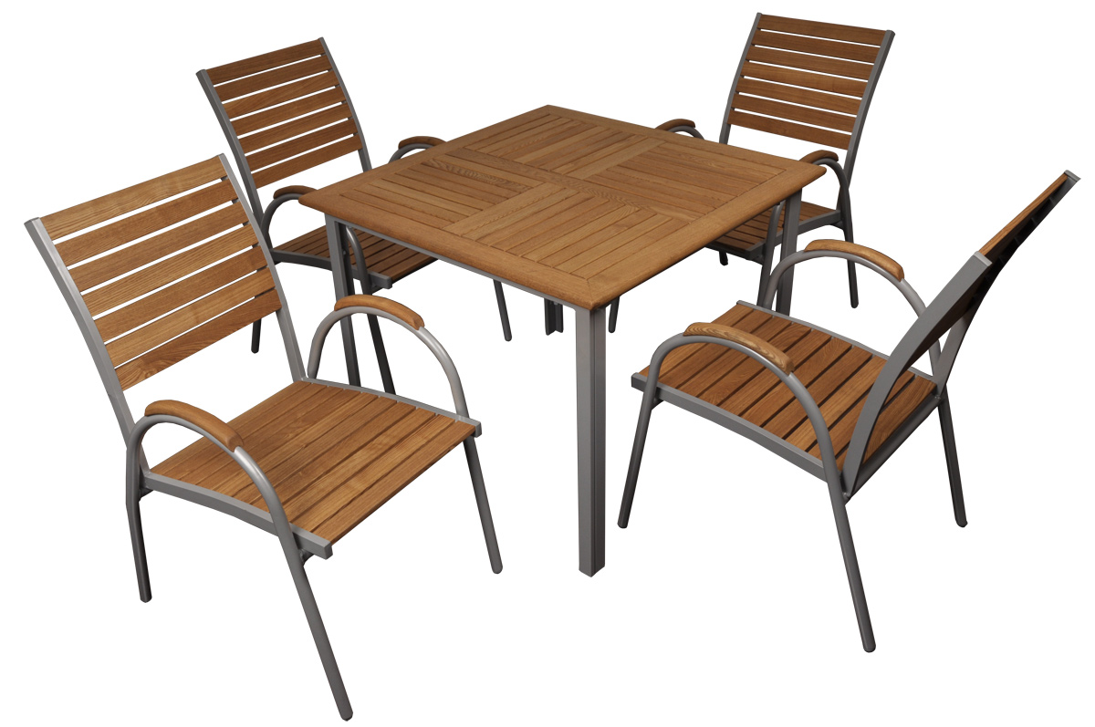 Ensemble table et chaises jardin KIMOLOS