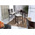 La table haute / table de bar carr&eacute;e POLLY ch&ecirc;ne massif image pub1