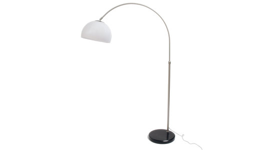 Lampadaire SIXTY small inox/pvc blanc hauteur 84,5 cm image 1